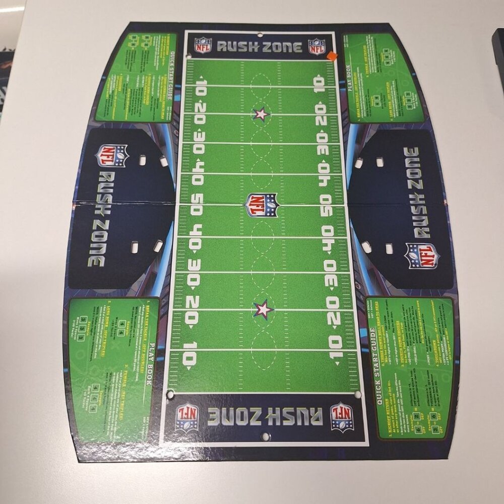 NFL Rush Zone Game Board Replacement 2013 Football Field Piece Quick Rules